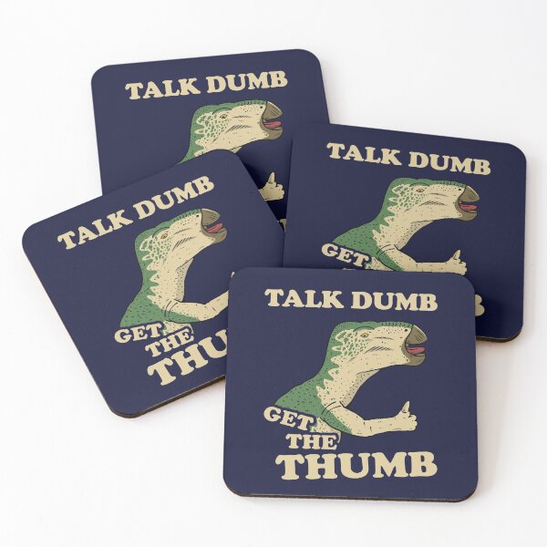 Item preview, Talk Dumb Get The Thumb designed and sold by Yipptee Shirts.