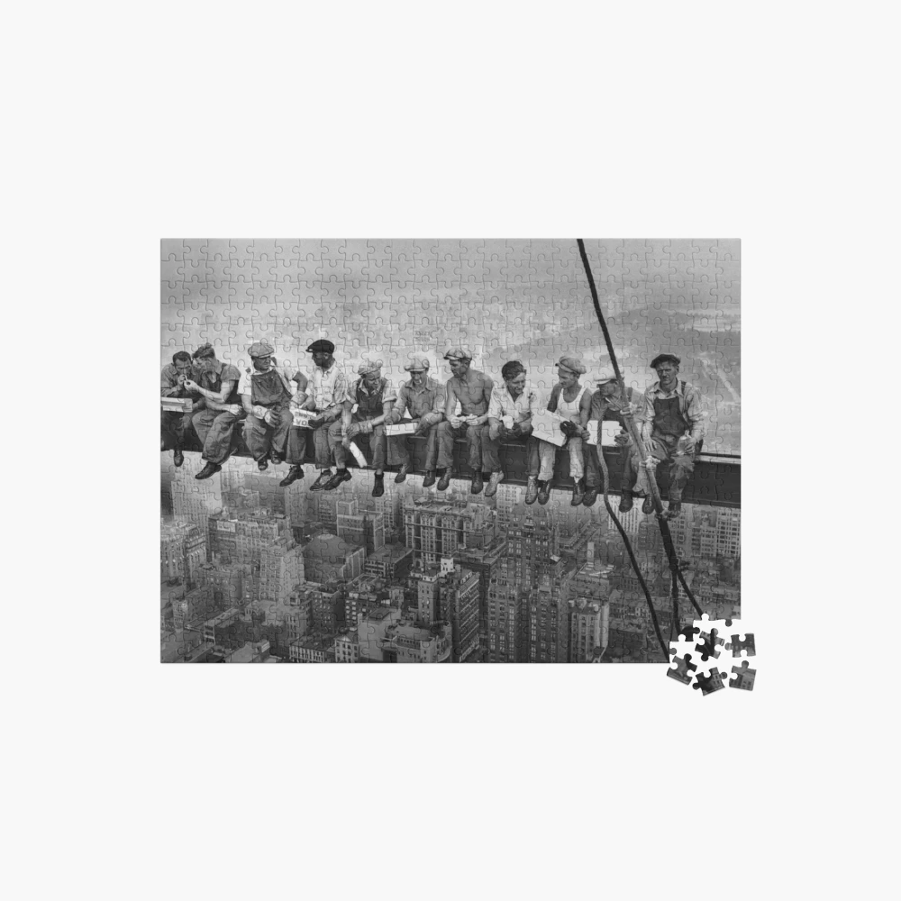 LUNCHTIME ATOP A SKYSCRAPER パズル Puzzle Lunch Atop a Skyscraper, New York, 1 000 pieces
