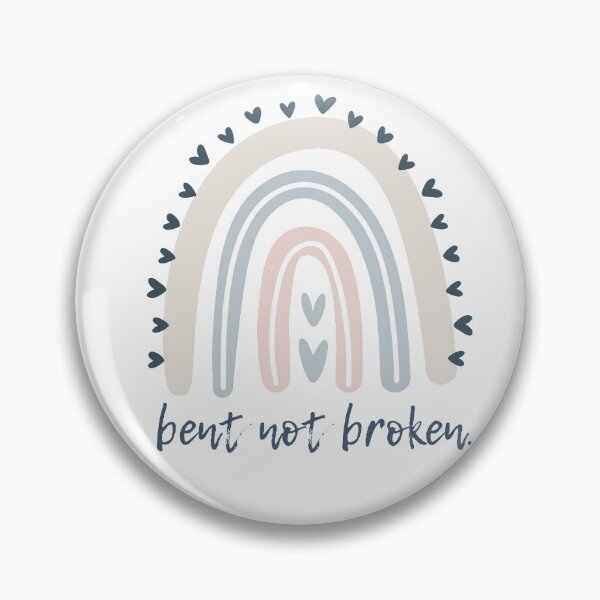 Item preview, Bent Not Broken - Rainbow Style Light Blue designed and sold by hopescoliosis.