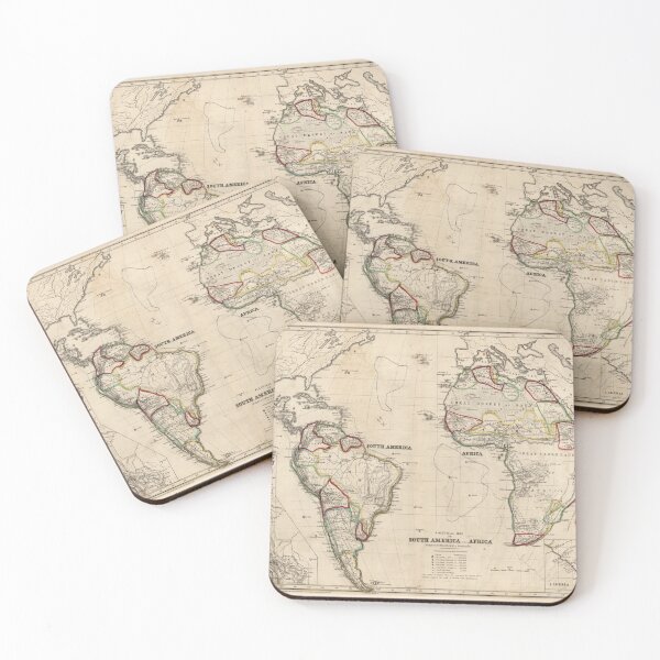 Item preview, Old Atlantic Ocean Map (1849) Vintage Nautical Chart designed and sold by BravuraMedia.