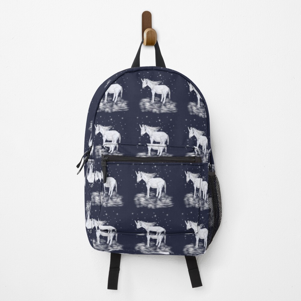 Whimsical Unicorn and Stars Design Backpack