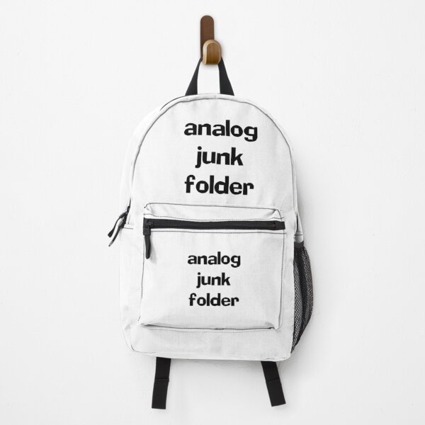 Item preview, Analog Junk Folder (white) Funny Quotes designed and sold by MondaysChild.