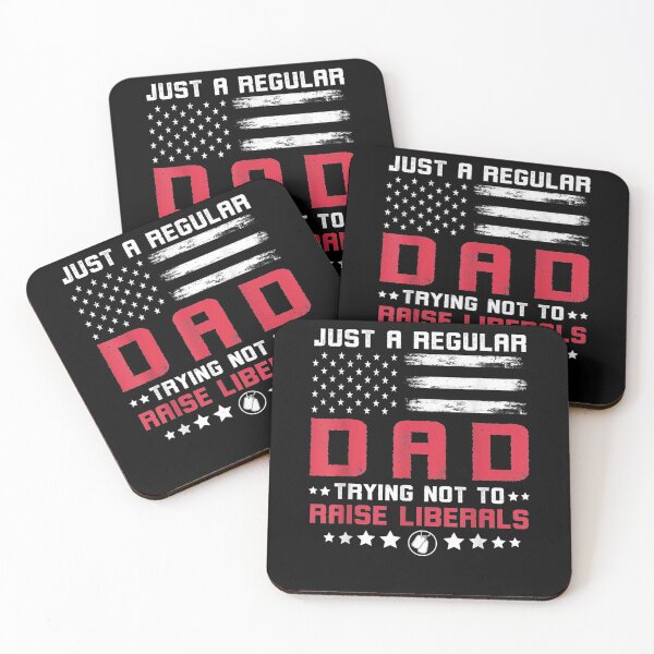 Item preview, Mens Just A Regular Dad Trying Not To Raise Liberals Usa Flag  designed and sold by anniet33.
