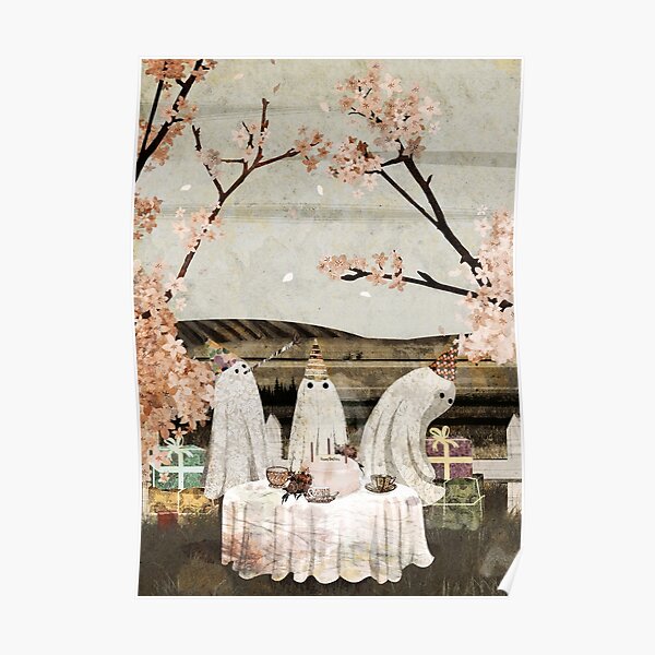 Ghost Birthday Party Poster