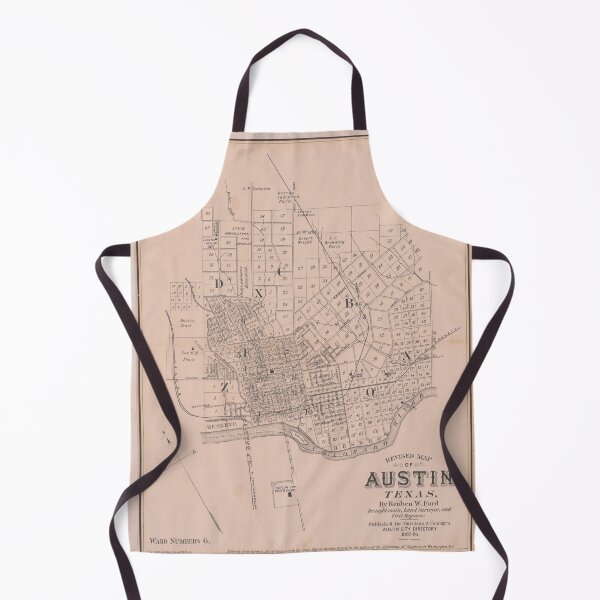 Item preview, Old Austin TX Map (1885) Vintage Texas Capital City Atlas designed and sold by BravuraMedia.
