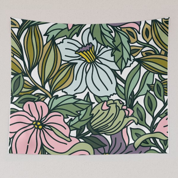 Item preview, Flowy Floral Pattern designed and sold by Pro-castinator.