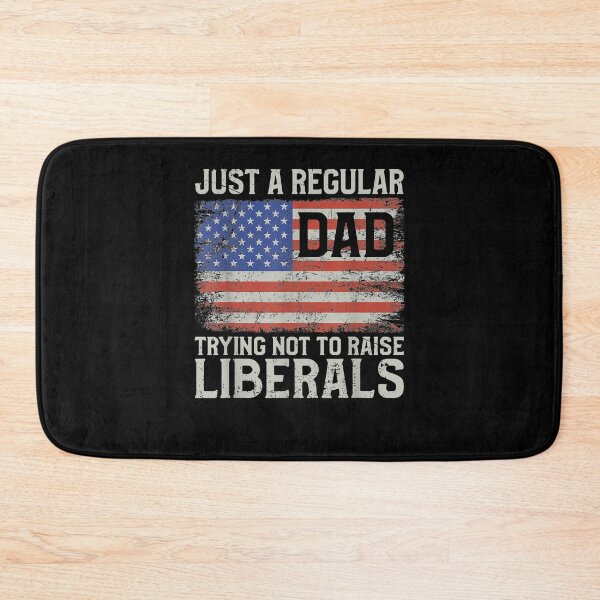 Item preview, Mens Just A Regular Dad Trying Not To Raise Liberals America Flag  designed and sold by anniet33.