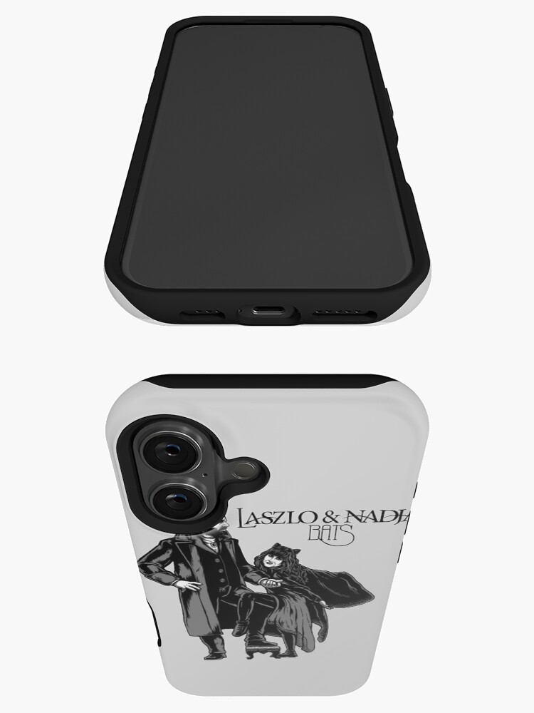 Aperçu 3 sur 4. Coque iPhone avec l'œuvre couverture de l'album Laszlo & Nadja créée et vendue par harebrained.