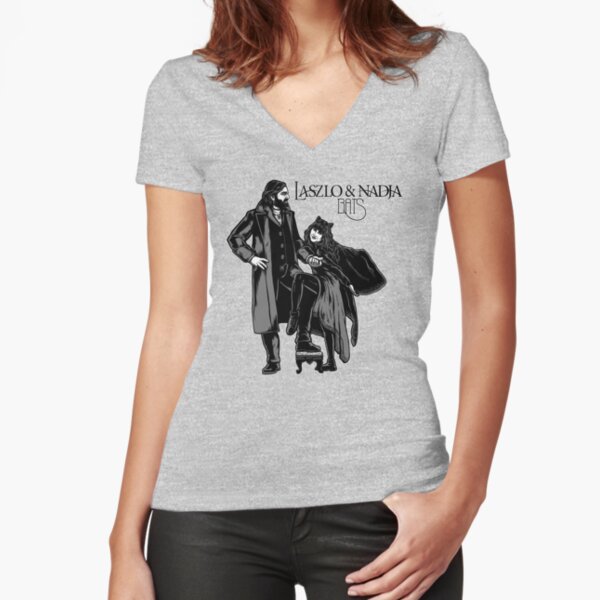 Laszlo & Nadja album cover Fitted V-Neck T-Shirt