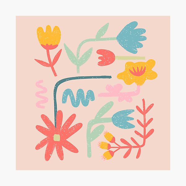 Item preview, Pastel flowers designed and sold by TypeOfJoy.