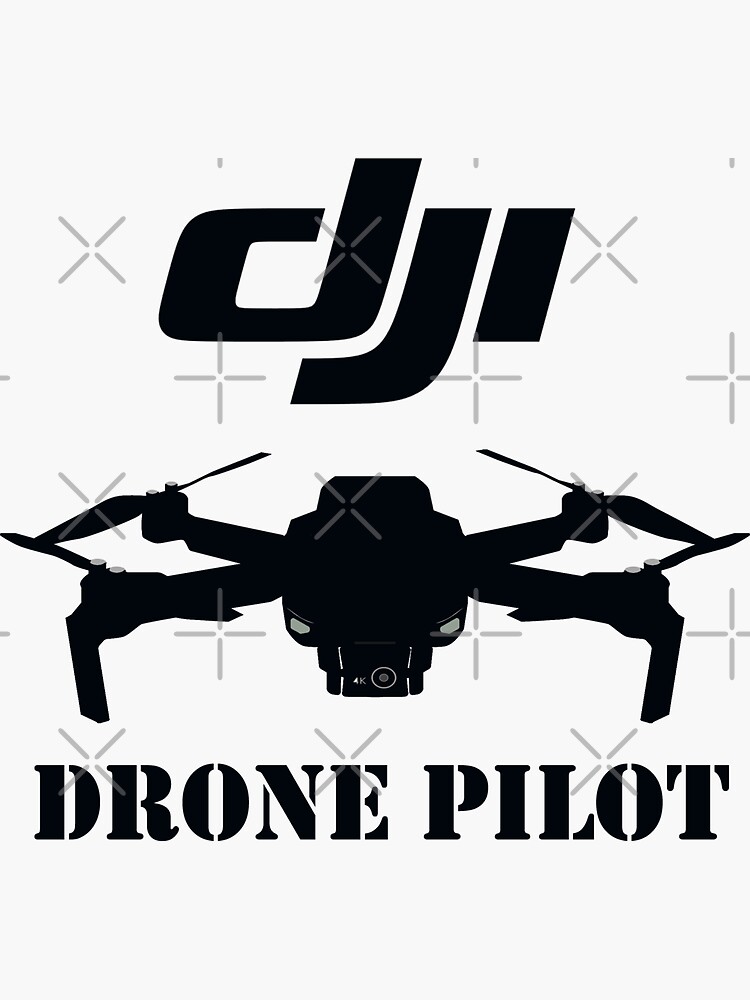 DJI Drone Pilot Sticker for Sale by celonarts Redbubble