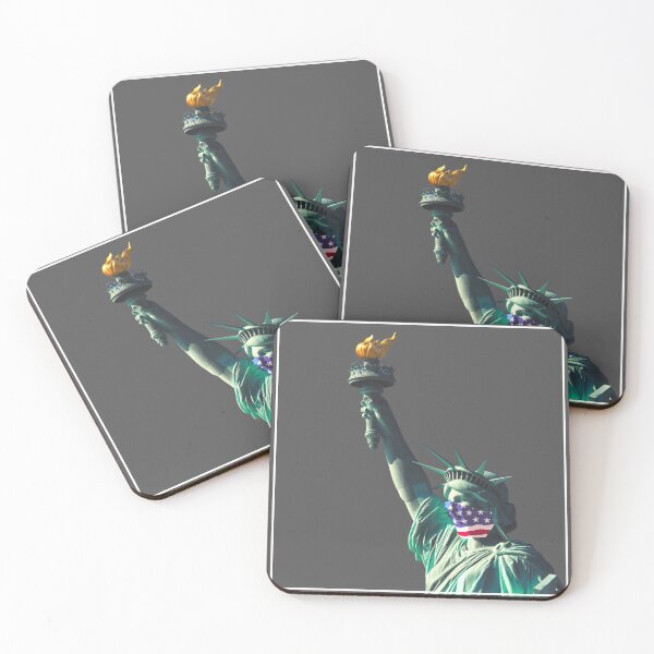 Item preview, Statue of Liberty with Mask  designed and sold by WallStreet Arts.