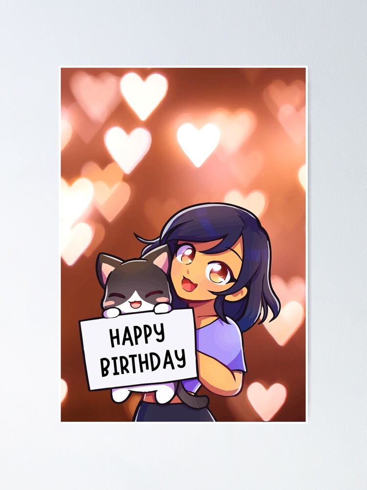 Aphmau Happy Birthday T Poster By Mysteryfactory Redbubble 3393