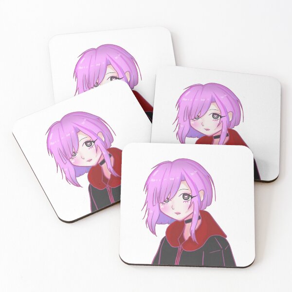 Item preview, Kawaii Cute Emo Anime Girl Sticker without Aesthetic Background, Digital Drawing designed and sold by Faq-Qaf.