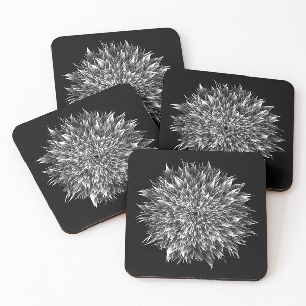 Item preview, Black and White Floral Abstract Art designed and sold by dass-art.