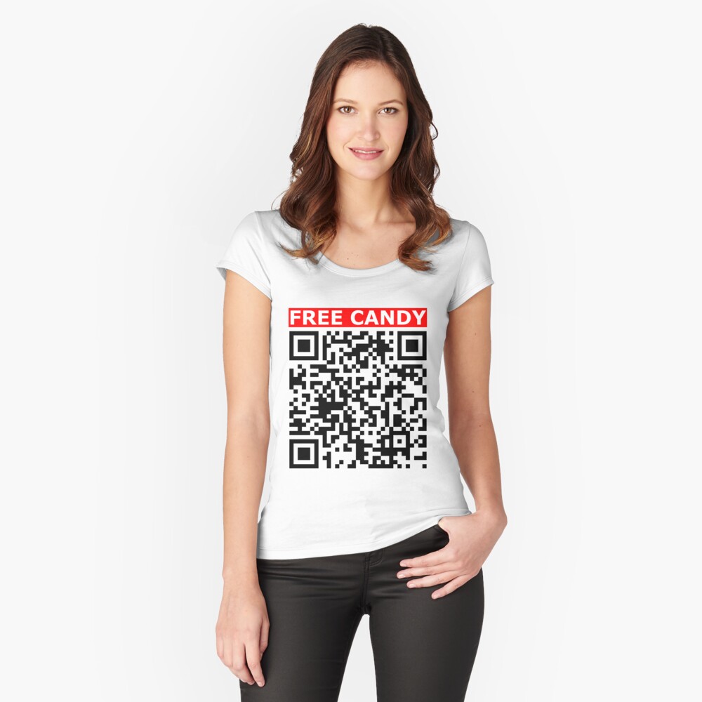 Rick roll - Free Candy  video never gonna give you up QR code |  Sticker