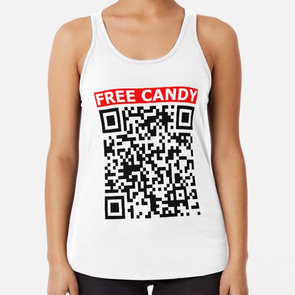 Rick roll - Free Candy  video never gonna give you up QR code |  Sticker