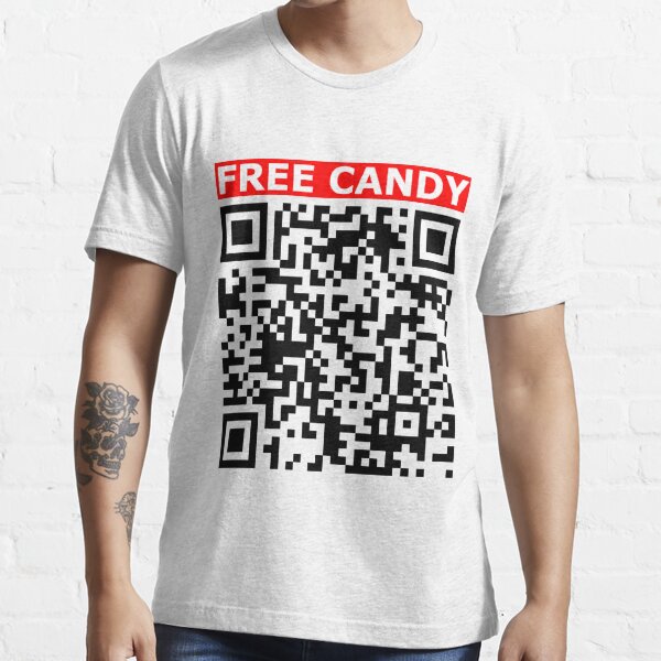 Rick roll - Free Candy  video never gonna give you up QR code |  Sticker