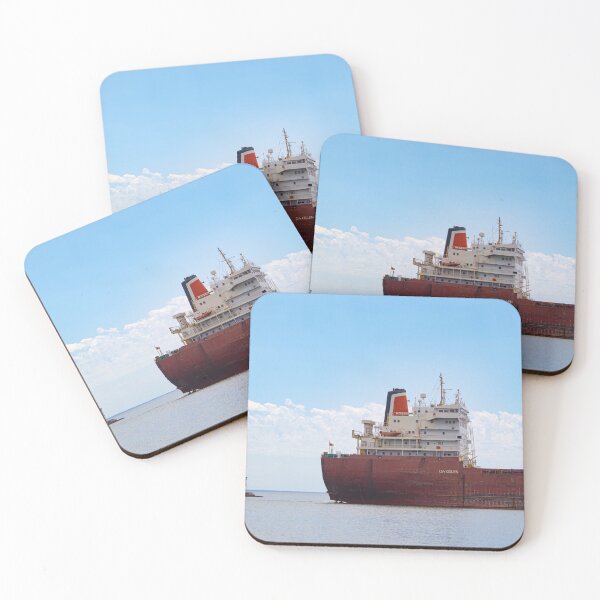 Item preview, Lighthouse and Lake Freighter designed and sold by HeuringGallery.