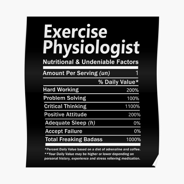 "Exercise Physiologist T Shirt Nutritional And Undeniable Factors
