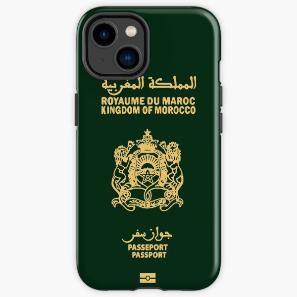 Maroc Passeport marocain Coque antichoc iPhone
