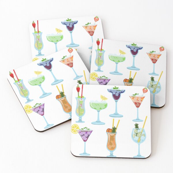 Item preview, The image of alcoholic cocktails with decoration in the form of tubes, fruits and berries. designed and sold by LionKsi89.