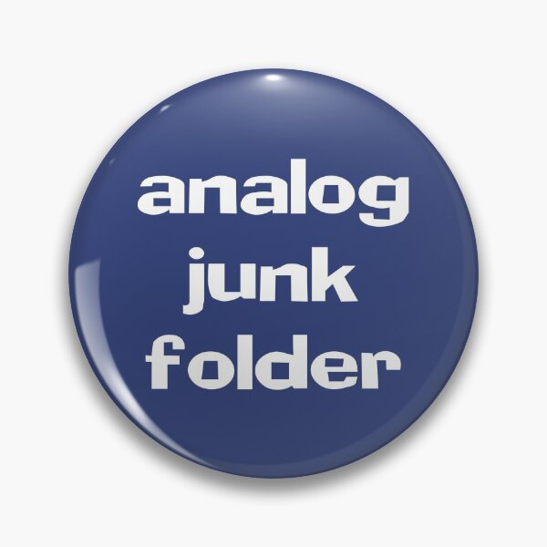 Item preview, Analog Junk Folder (blue) Funny Quotes designed and sold by MondaysChild.
