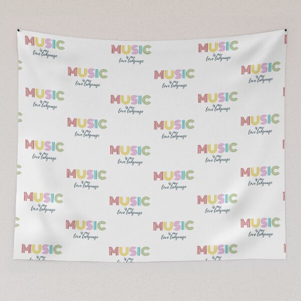 Item preview, Music Is My Love Language designed and sold by WearYourMood.