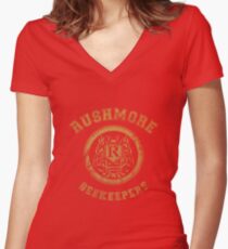Rushmore Beekeepers Society Women's Fitted V-Neck T-Shirt