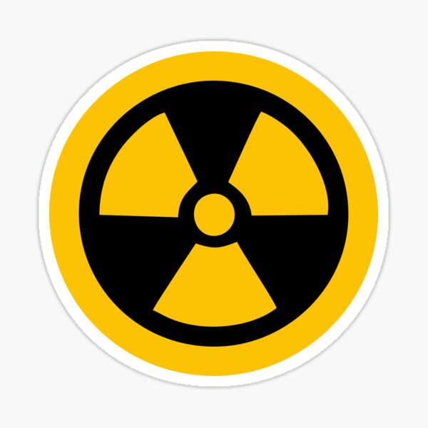 1 Aufkleber 10cm Radioaktiv Sticker Achtung Strahlung x-ray Symbol 4061963068489 