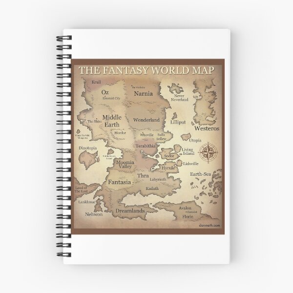 Item preview, Fantasy Worlds Map designed and sold by Dan Meth.