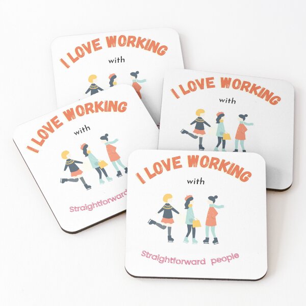 Item preview,  I love working with straightforward people t-shirt  designed and sold by Simomuller.