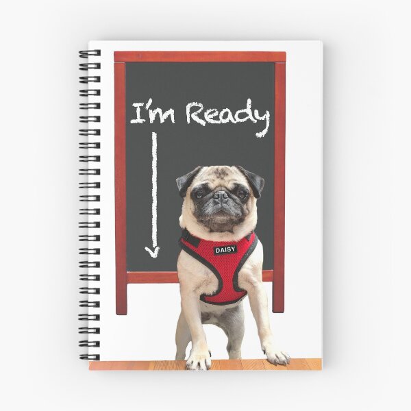 Item preview, I'm Ready For School (Featuring Daisy Pug) –  designed and sold by L.E. Wilson.