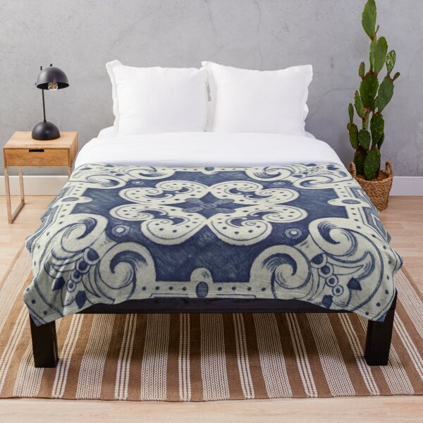 Item preview, Blue flower Portuguese tile - Azulejo  designed and sold by SaltedFreckles.