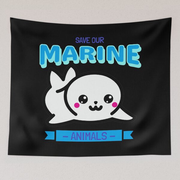 Item preview, Save our Marine Animals #13 Baby Seal designed and sold by Hypnotees.