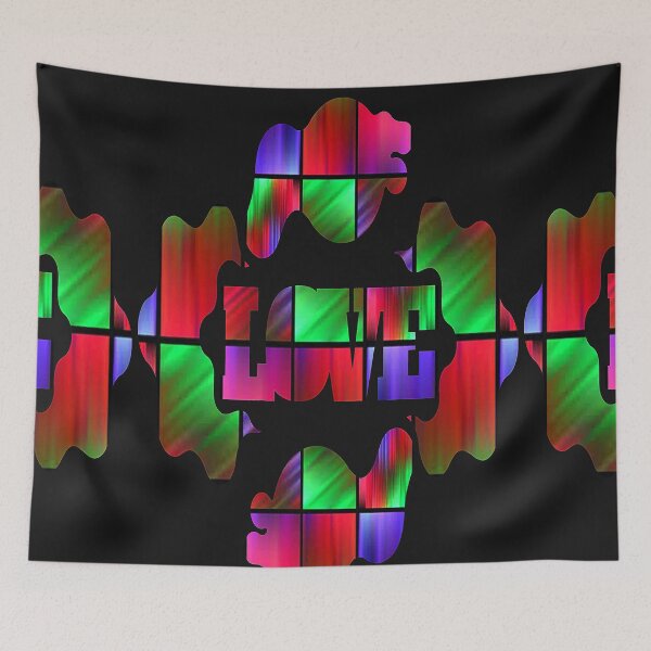 Item preview, Abstract Love,graphic psychedelic abstract art, trippy graphic psychedelic arte abstracto designed and sold by Adri Barnard.