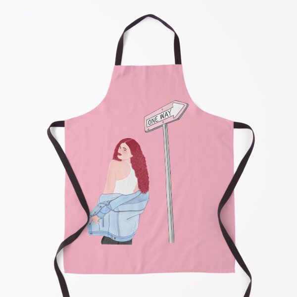 Item preview, Red-haired girl standing by a 'One way' street sign designed and sold by bellesvibes.