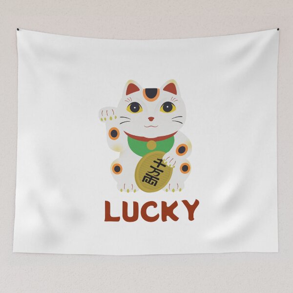 Item preview, GOOD LUCK KITTY CAT designed and sold by Swooncake Press.