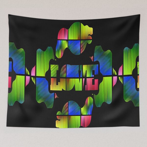 Item preview, Abstract Love,graphic psychedelic abstract art, nr 2, trippy graphic psychedelic arte abstracto designed and sold by Adri Barnard.