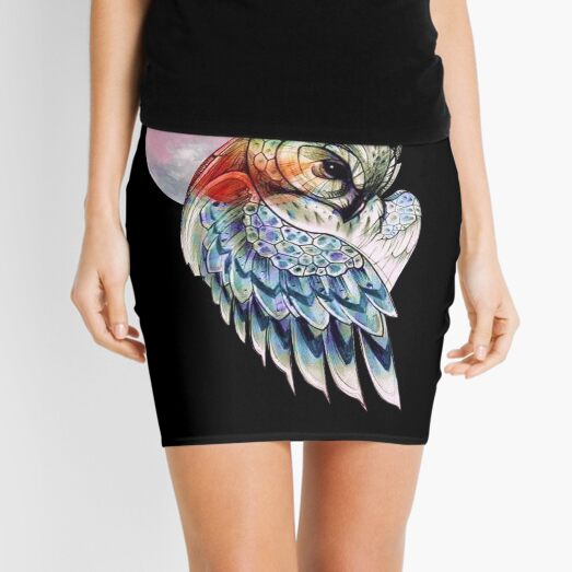 Owl and Darkness Mini Skirt