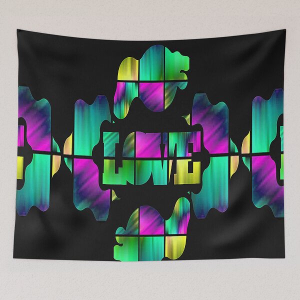 Item preview, Abstract Love,graphic psychedelic abstract art, nr 3, trippy graphic psychedelic arte abstracto designed and sold by Adri Barnard.