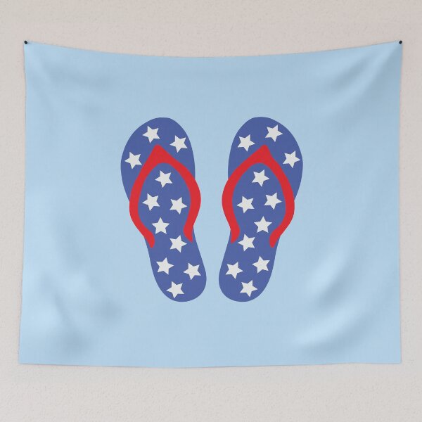 Item preview, USA Flag flip-flops designed and sold by K-icon.