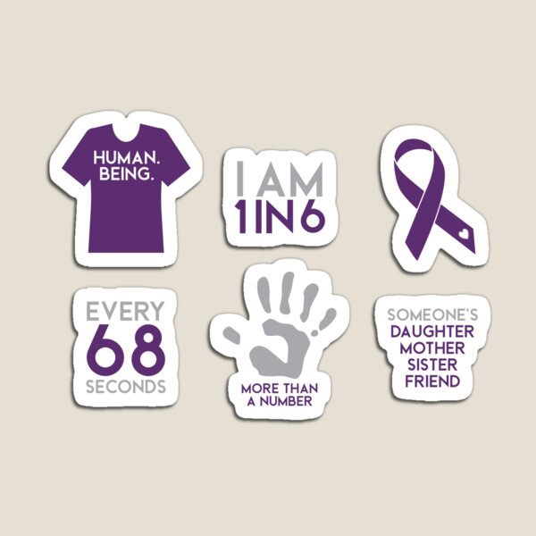 Item preview, Sexual Assault Awareness Stickers designed and sold by ShutterBug.