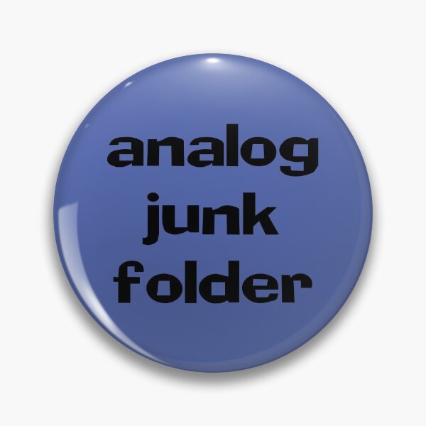 Item preview, Analog Junk Folder (blue) Funny Quotes designed and sold by MondaysChild.