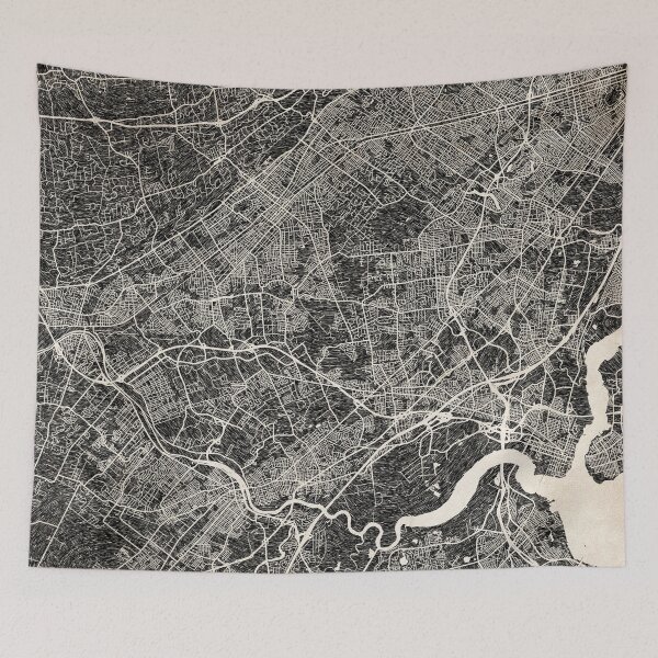 Item preview, Edison map Ink lines New Jersey designed and sold by InkMaps.