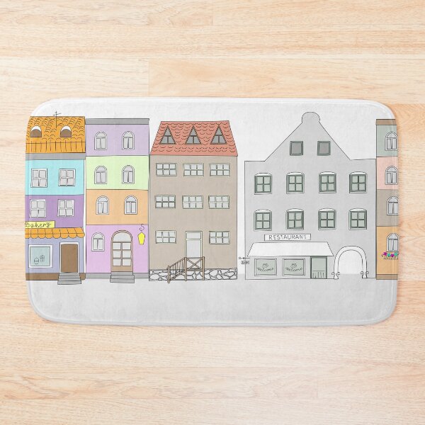 Item preview, cartoon old town designed and sold by AlinNova.