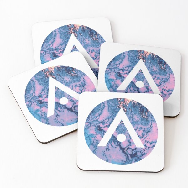 Item preview, Pink and Blue Marble Aveda Logo designed and sold by Dalaura.