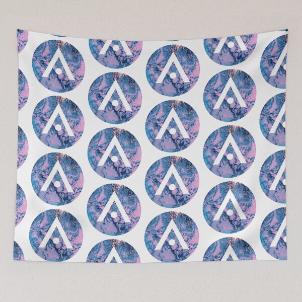 Item preview, Pink and Blue Marble Aveda Logo designed and sold by Dalaura.
