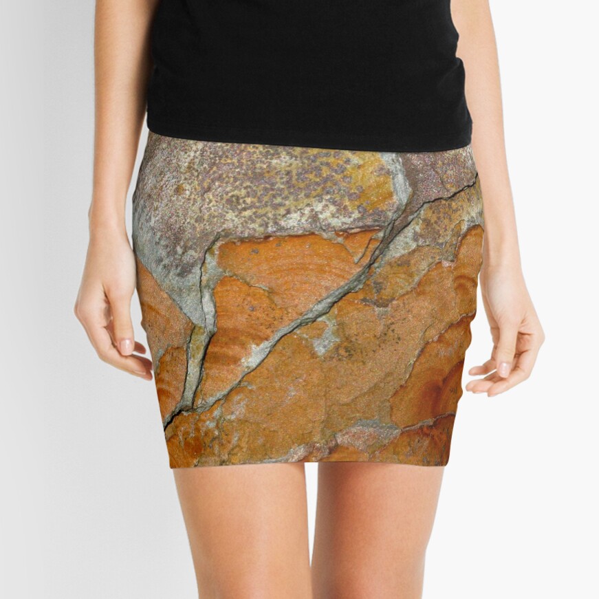 hot slate Mini Skirt