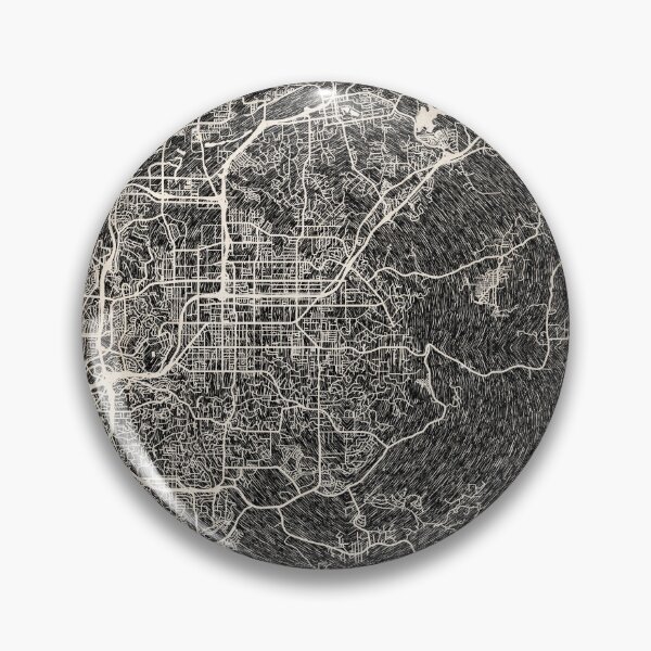 Item preview, El Cajon map California Ink lines 2 designed and sold by InkMaps.